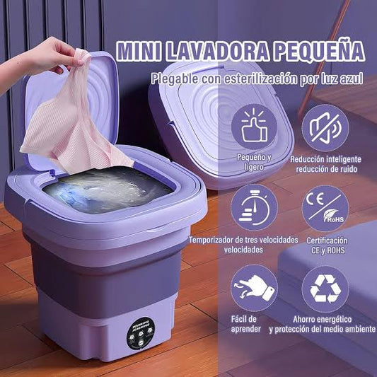 Lavadora portatil plegable 8L
